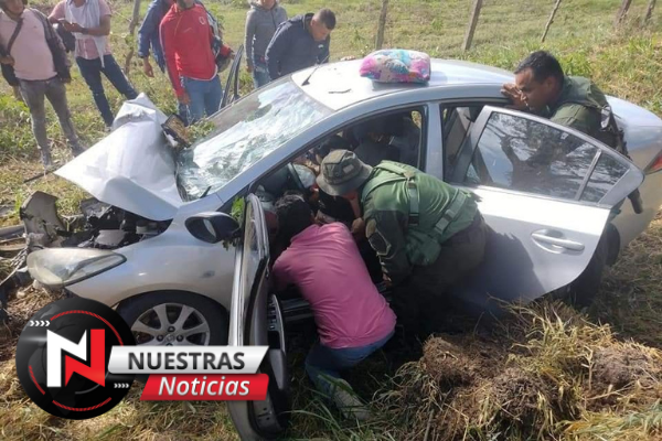 Accidente dejó tres personas heridas